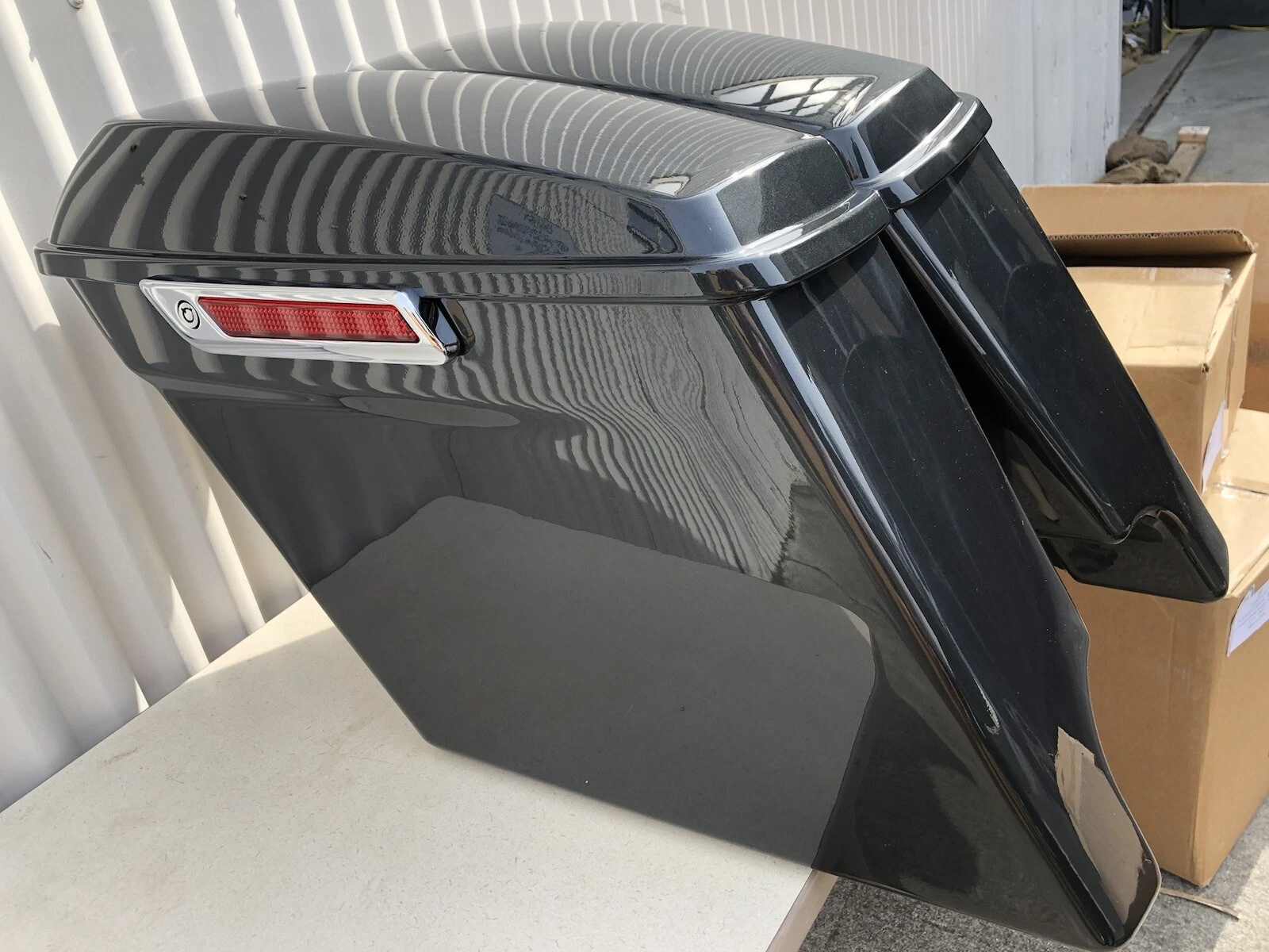 Extended Hard Bags Black Pearl for Harley Road King Street Glide FLHT - Image 2