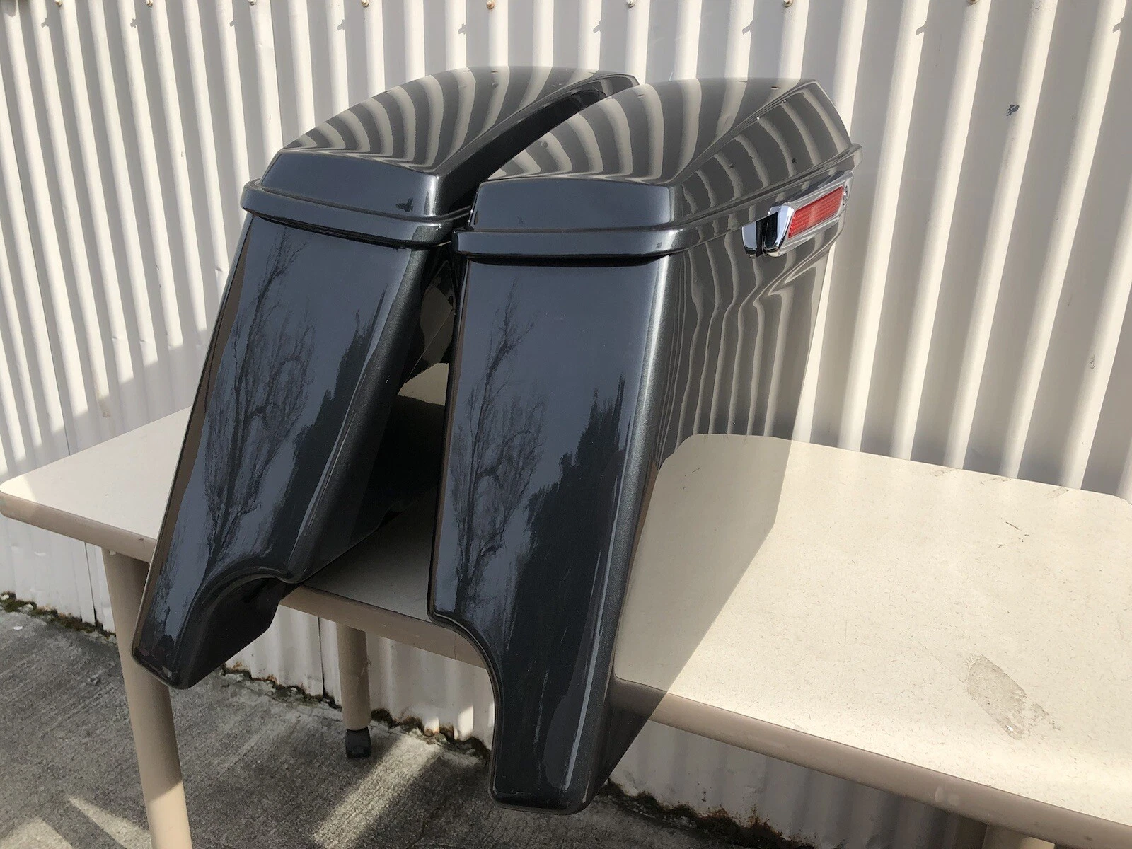Extended Hard Bags Black Pearl for Harley Road King Street Glide FLHT