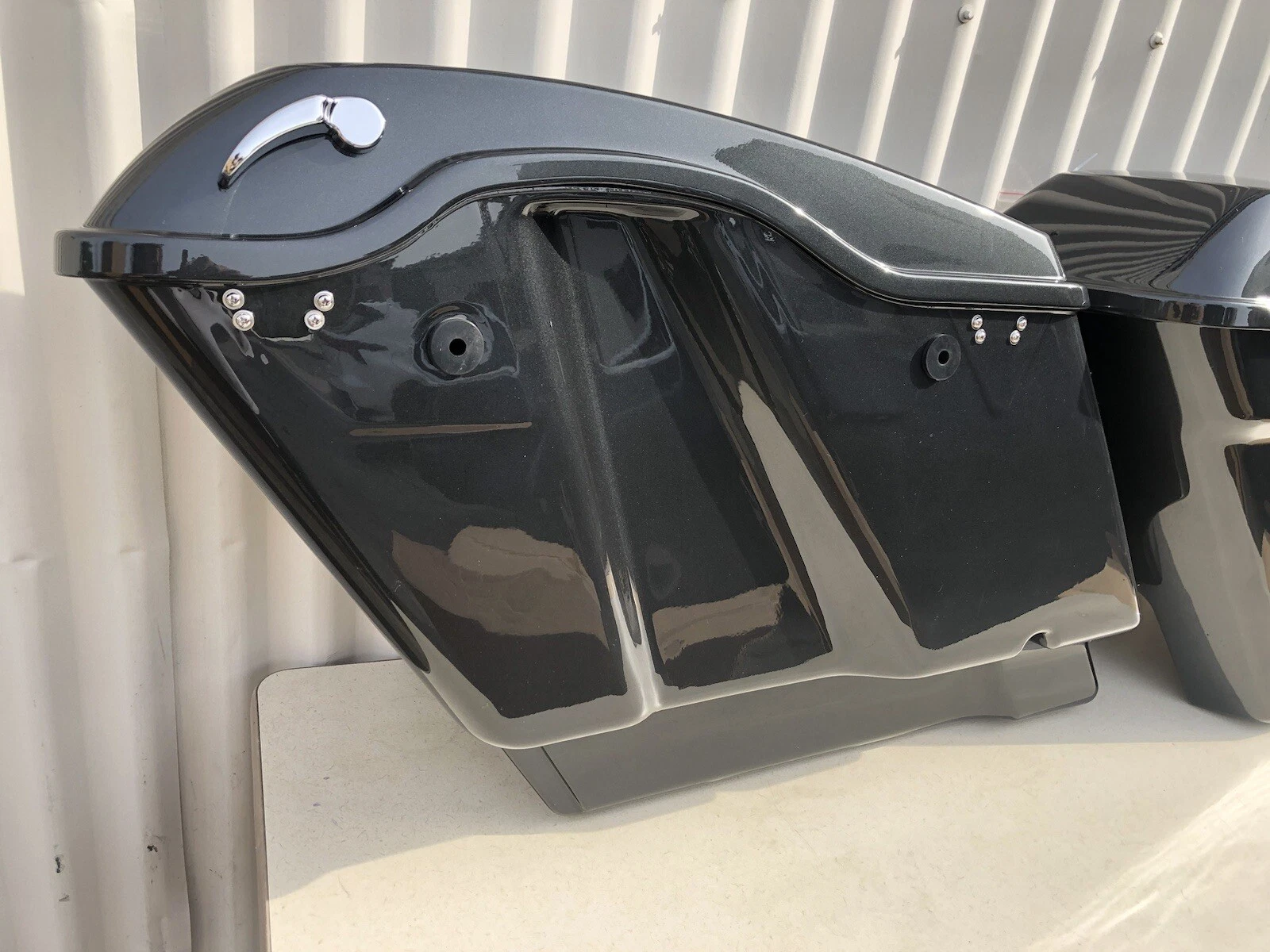 Extended Hard Bags Black Pearl for Harley Road King Street Glide FLHT - Image 4