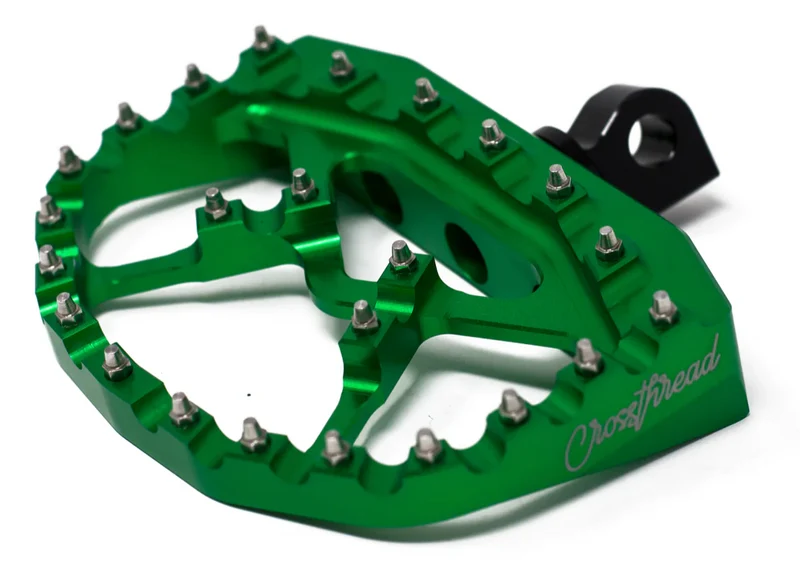 (OPEN BOX) Crossthread Cycle Triple Mount Mini Floorboards - Softail/Pan America Passenger - Green - Image 3