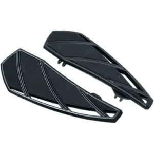 (OPEN BOX) Kuryakyn 5793 Phantom Driver Floorboards Gloss Black Harley-Davidson Touring For Harley Touring 1983-2020